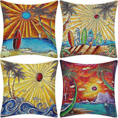 Cute Totoro Fundas cojín Funda Almohada Lino algodón