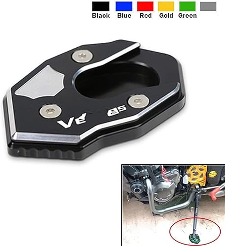 Miniatura 3 de HSPORT Soporte lateral para motocicleta, placa ampliadora, almohadilla de extensión para Kawasaki para VERSYS300 para Versys X250 1000 (color verde)