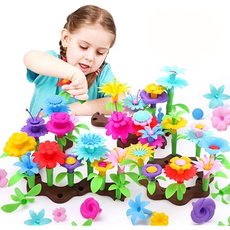 Amazon Remoking 積み木 ガーデブロック 127pcs 赤ちゃんおもちゃ 女の子 男の子 おもちゃ 立体 パズル 知育玩具 想像力と創造力を育てる 指先訓練 カラフル かわいい 早期開発 色認知 図形認知 クリスマス 誕生日プレゼント 積み木 おもちゃ