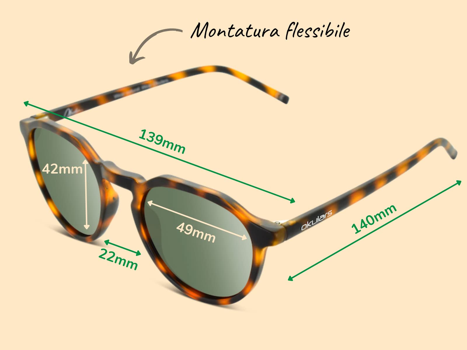 Eco Pacific - Gafas de sol recicladas para hombre y mujer - Filtros UV400 - Talla única