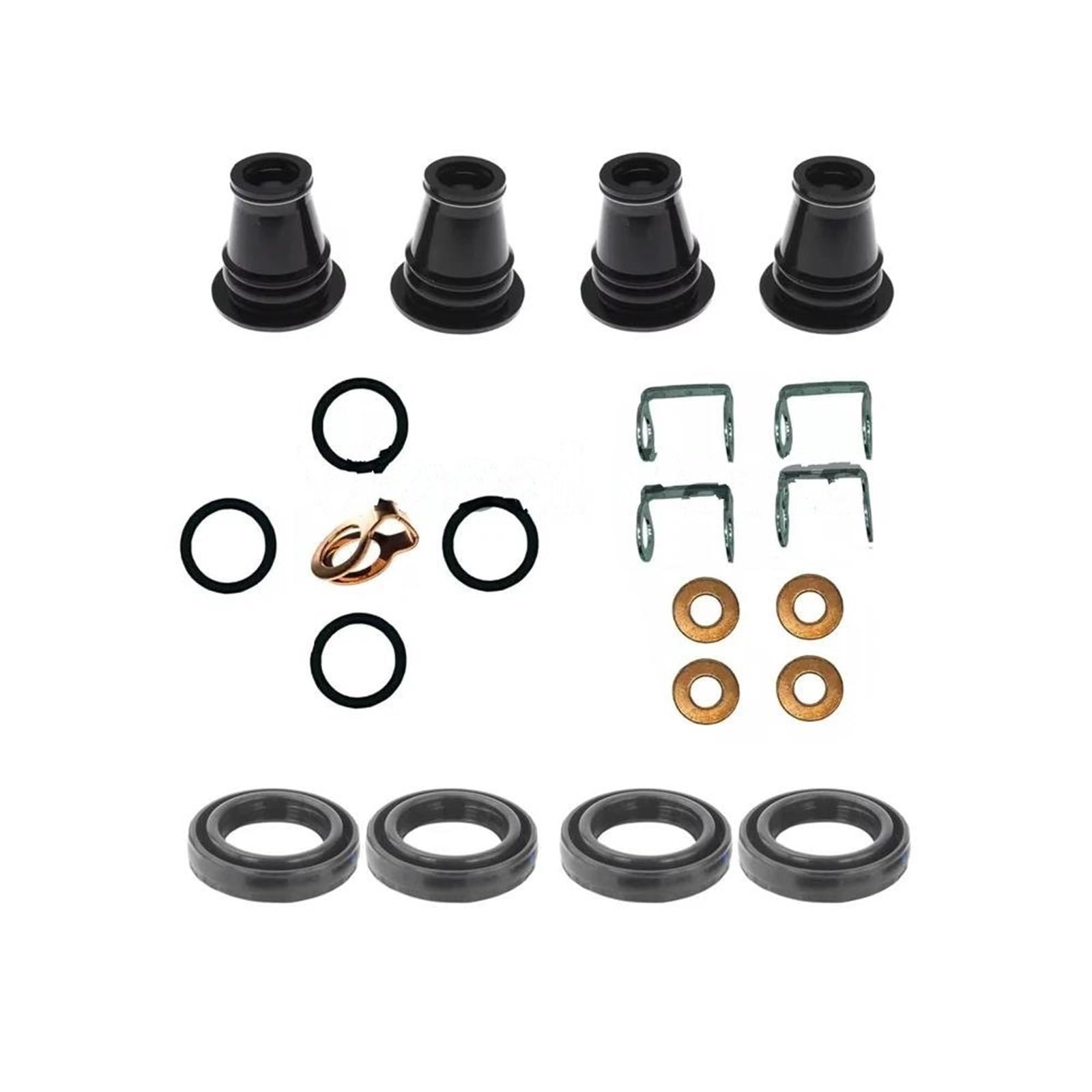 Auto-Zylinderköpfe YD25 Ventildeckeldichtungssatz mit Einspritzdüsen-Unterlegscheiben für Nissan Für Navara D40 Für Pathfinder R51 YD25DDTI Auto-PCV-Ventildeckel(21 PCS)