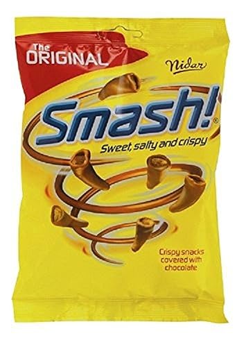Chocolatinas Nidar Smash, original, noruego, aperitivos, chocolate con leche, golosinas, bolsa 3,5 oz (100 g)