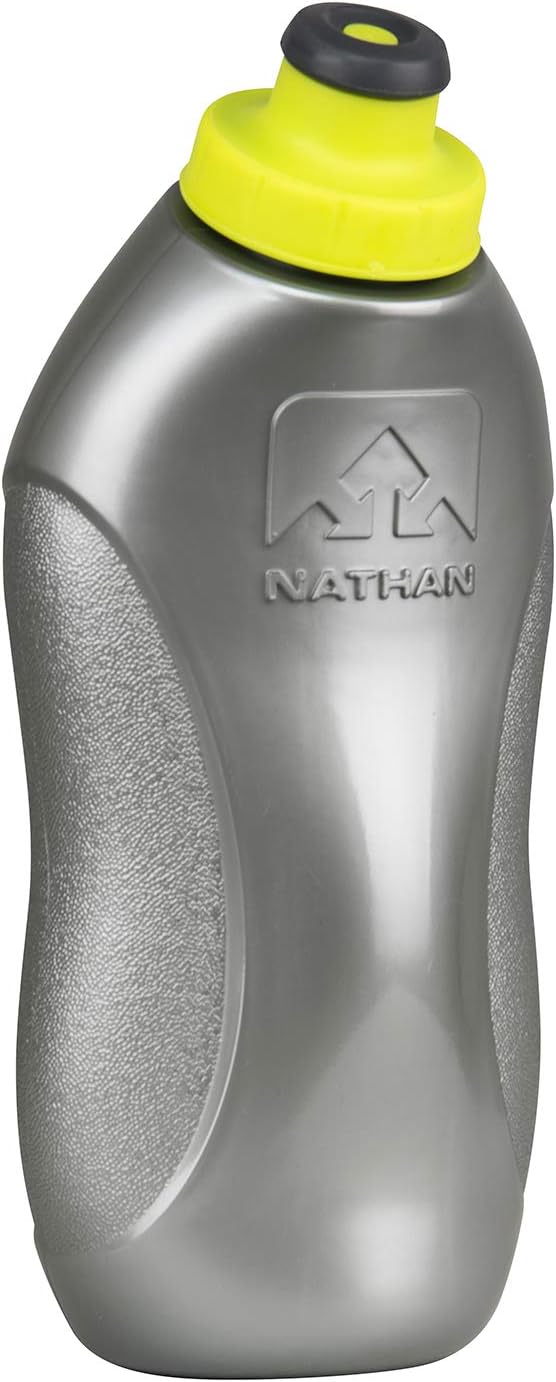 Nathan Unisex's Speeddraw Flask, Silver, 18 oz/535 ml
