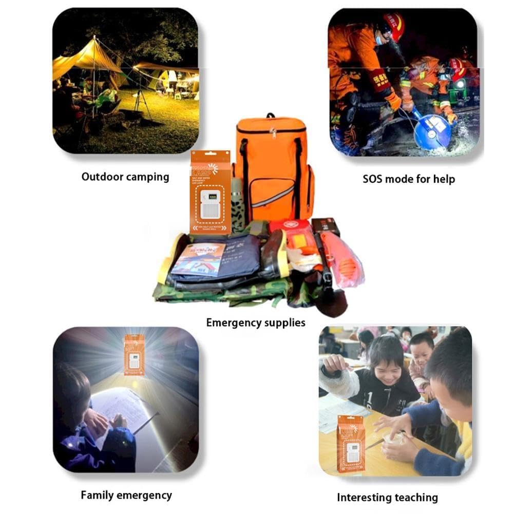 Zoutwater Lamp, Licht Zoutwater Lamp LED, Waterdicht Led Licht zonder Batterijen, Draagbaar voor Kamperen, Nachtvissen, Buitenreizen