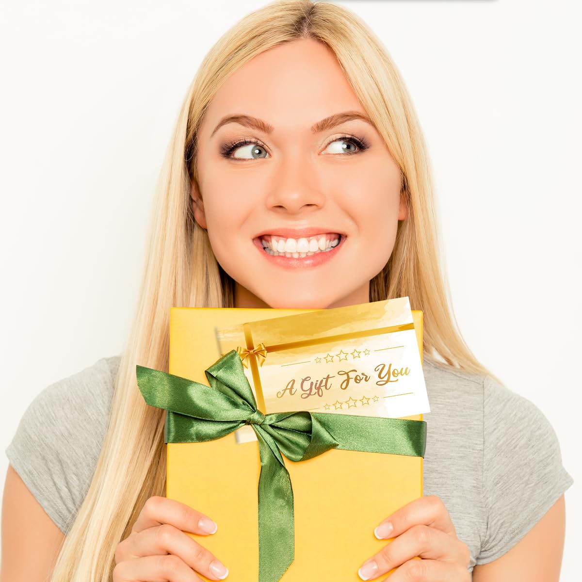 50 Sets Gift Certificates for Business, Blank Gift Cards Certificates with Envelopes for Salon Restaurants Spa Marriage Birthday Client Vouchers 11.8 x 3.9 Inch - Yellow