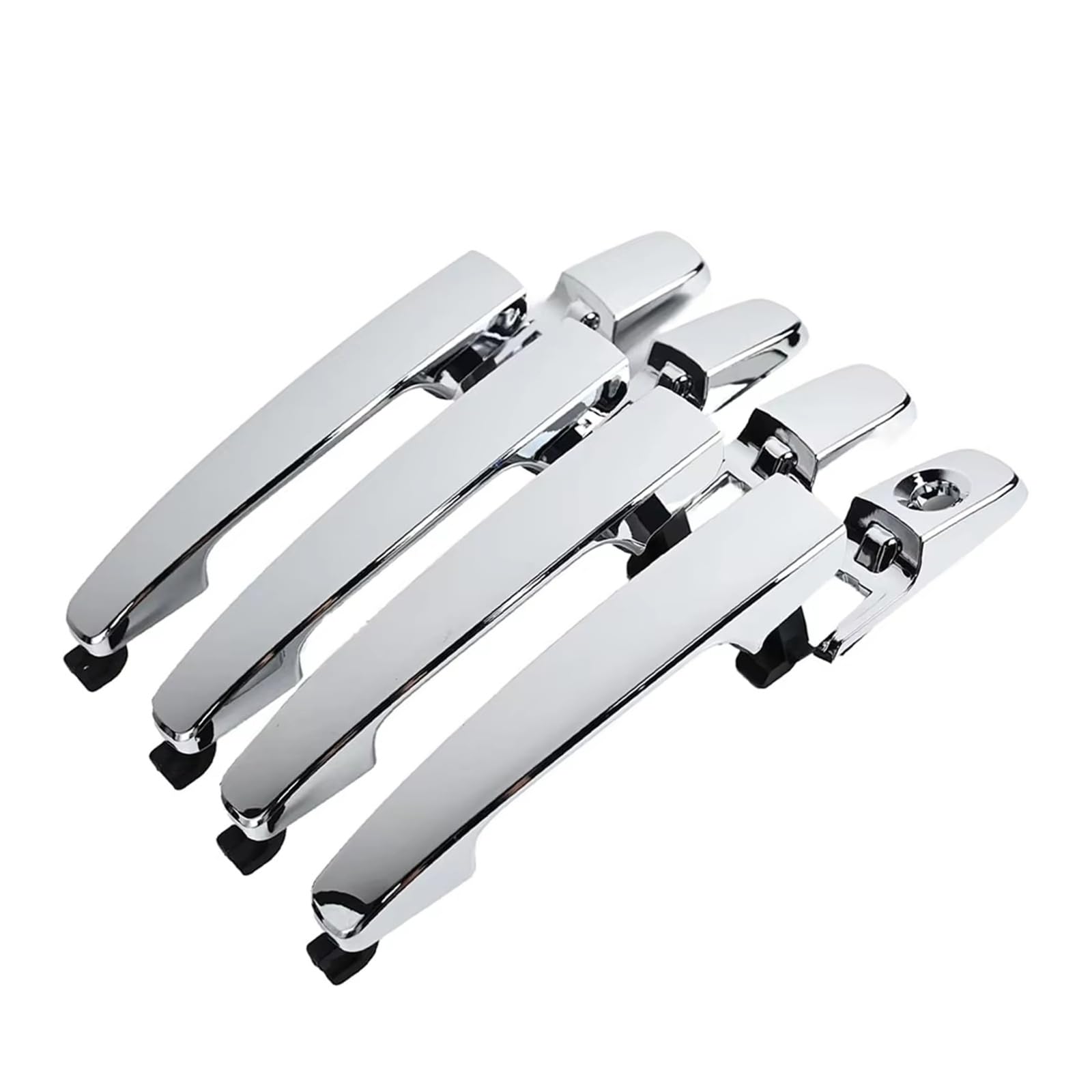 BYSKJZ Car Outer Door Handle Replacement for Focus 2008 2009 2010 2011 4Pcs Car Exterior Outside Door Handle Front Rear Left Right 8S4Z-5422404-AA 8S4Z5422404AA(Chrome)