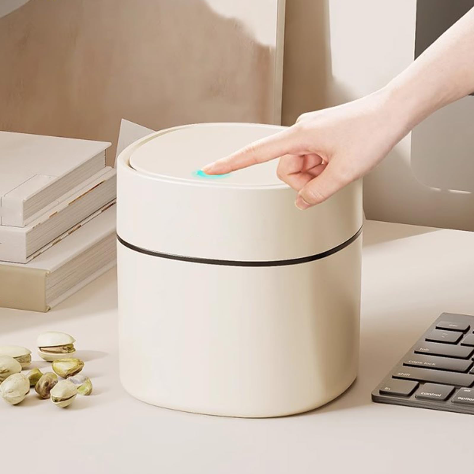 Piccolo Cestino per rifiuti da scrivania, Cestino per rifiuti da scrivania, Contenitore per rifiuti da Ufficio, Contenitore per Cosmetici Multifunzionale