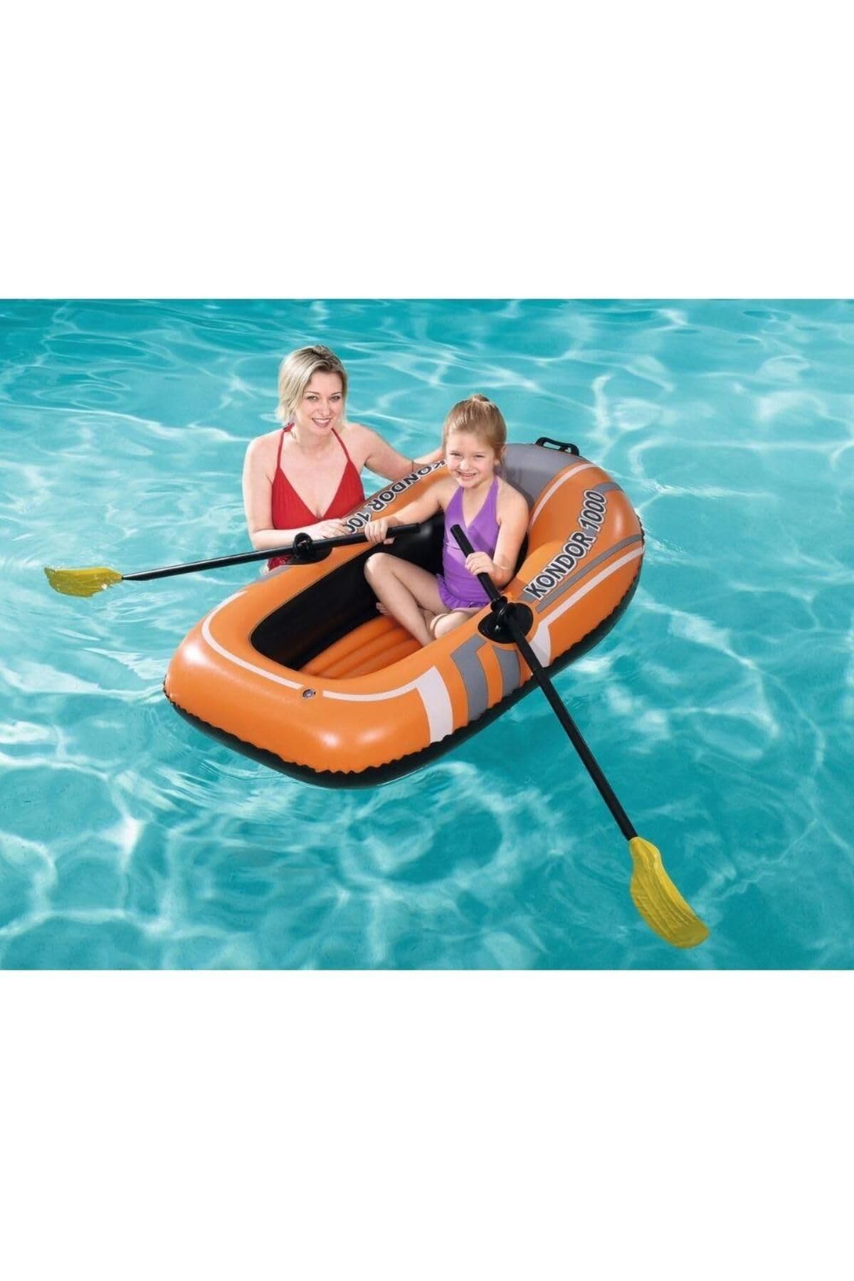 Bote Inflable Lancha Balsa Bestway Kondor 3000 3 Personas Con Remos Bote Inflable Lancha Balsa Bestway Kondor 3000 3 Personas Con Remos