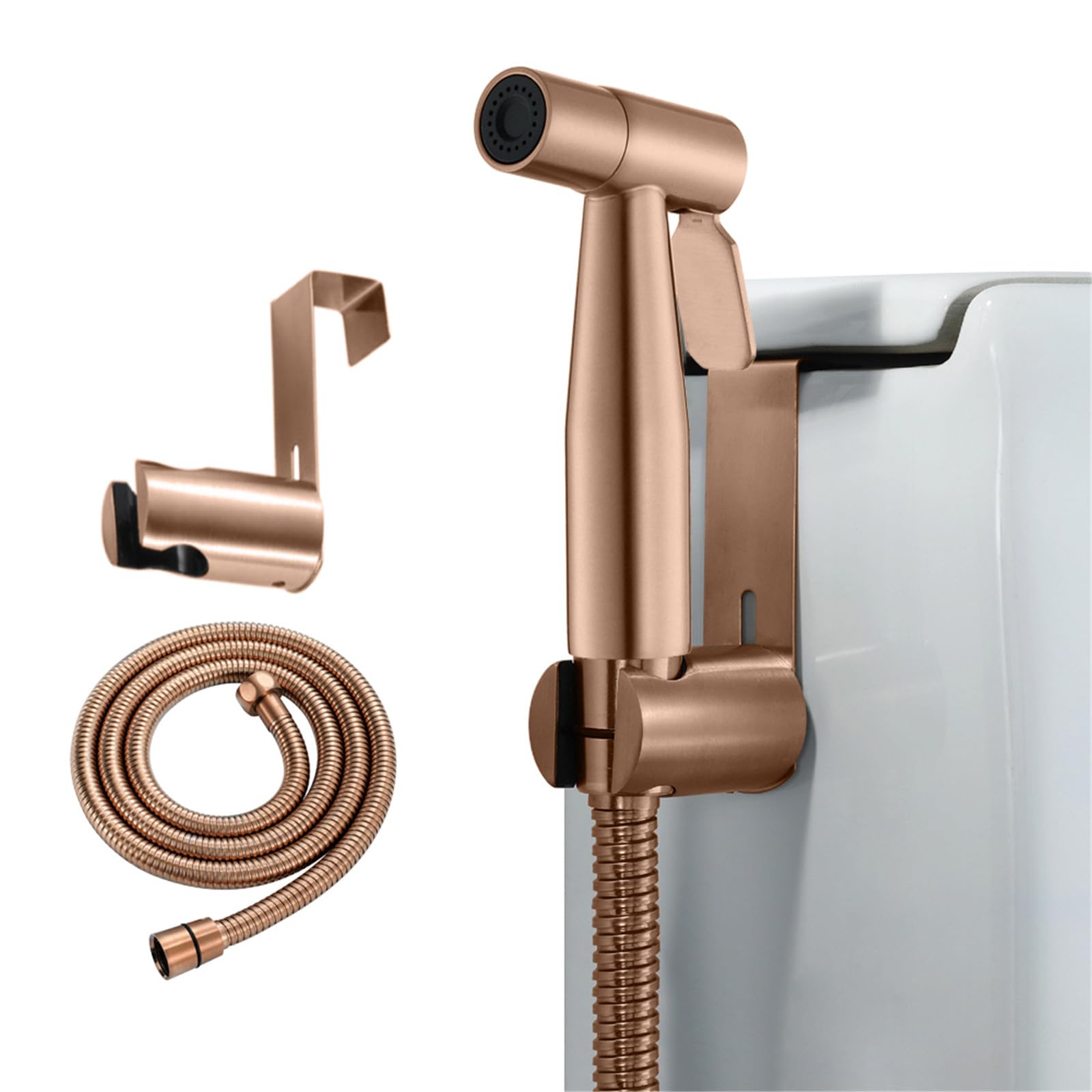 Pulverizador De Bidé para Inodoro, Kit De Rociador De Mano para Inodoro Kit De Rociador De Bidet De Acero Inoxidable, Higiene Personal, Limpieza De Mascotas
