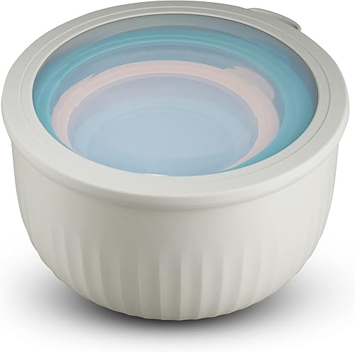 Miniatura 4 de Table Concept Recipientes de almacenamiento de alimentos, cuencos de plástico con tapas, cuencos para mezclar, recipientes de preparación de