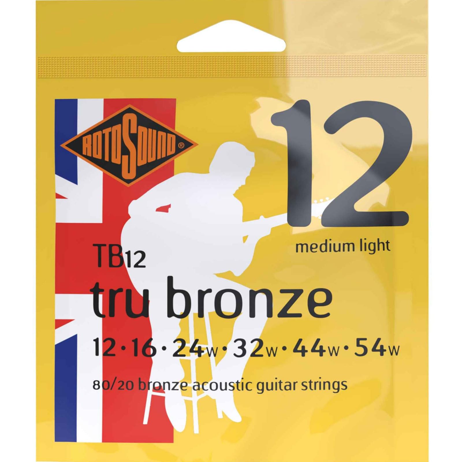 ROTOSOUND ACOUSTIC GUITAR STRINGS THRU BRONZE  12-54 TB12
