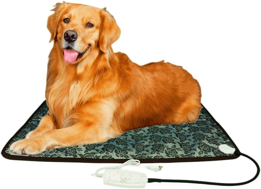 Dog Heating Pad,Large Dog Heated Bed,Pet Heating Pad for
