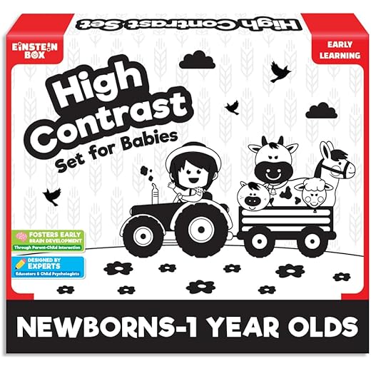 High Contrast Baby Toy Set 0-12 Months
