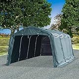 Carpa para Ganado Desmontable, ZEYUAN Carpa Jardin, Carpas para Exteriores, Carpas para Fiestas, Carpas Plegables, Carpa para Auto, PVC Verde Oscuro 550g/m² 3,3x6,4m