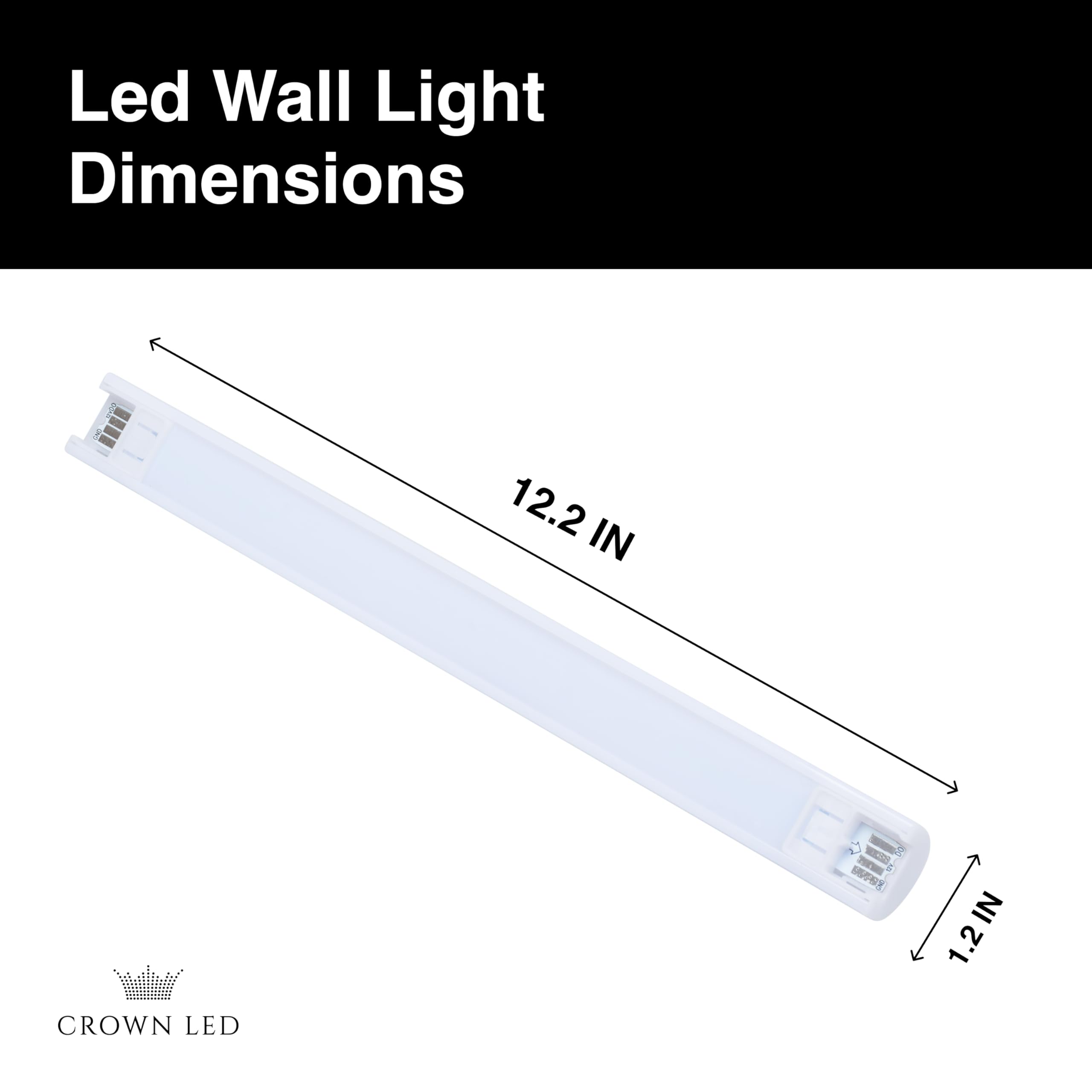 Amazon.co.jp: クラウンLEDグライドLEDウォールライト - 8つのライン