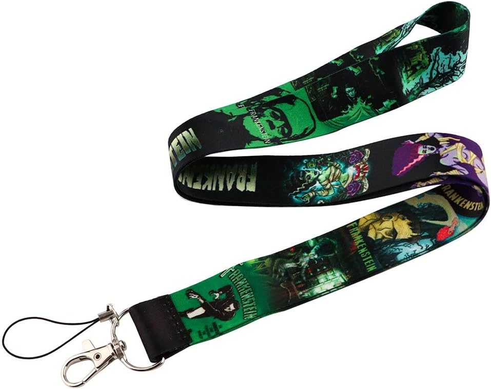 Pinstant Frankenstein Monster Bride Classic Horror 17.7" Neck Lanyard Keychain Holder ID Badge Mobile Phone Pin Strap - Image 4
