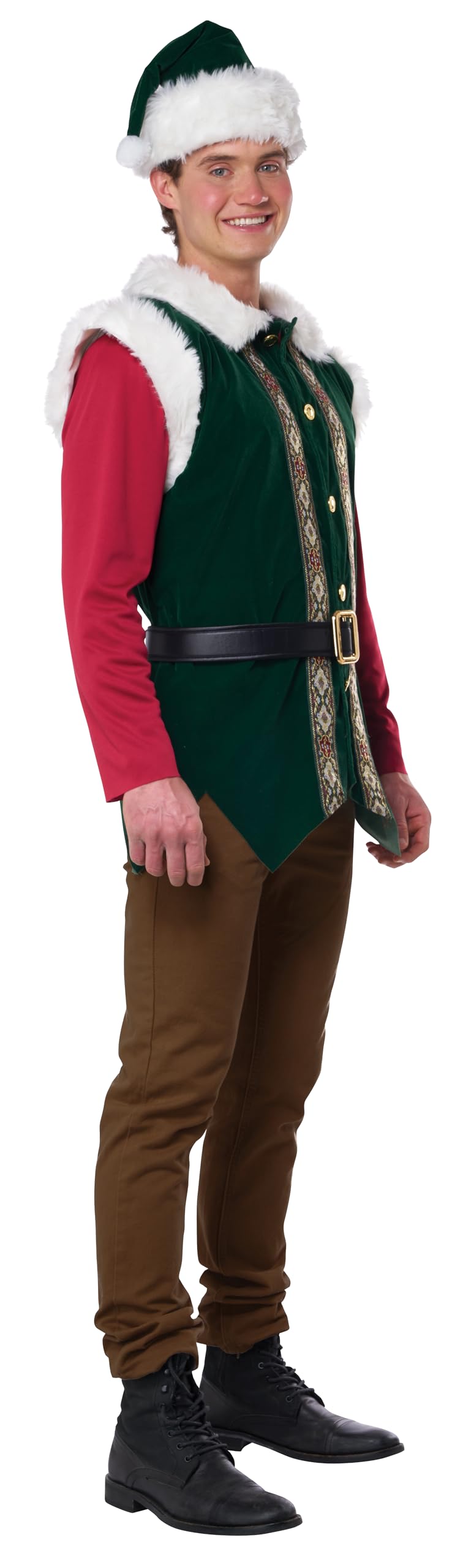 California Costumes Conjunto de elfo navideño para hombre