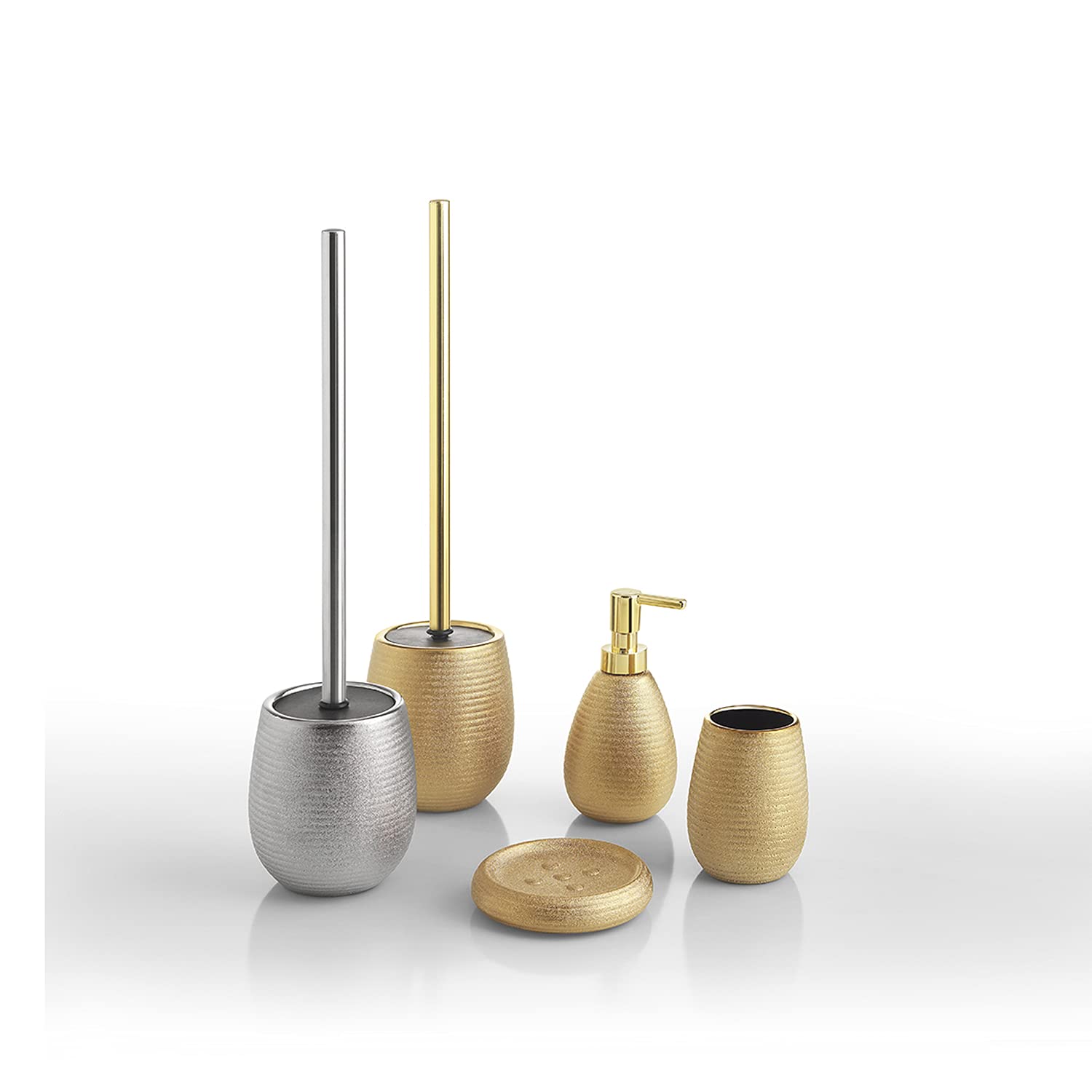 Gedy Gold, G-Astrid Toilet Brush, Size 47 X 11.5 X 11.5 Cm, Weight 0