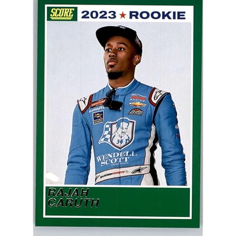 2023 Panini Chronicles Score Racing Rajah Caruth NASCAR Racing Card