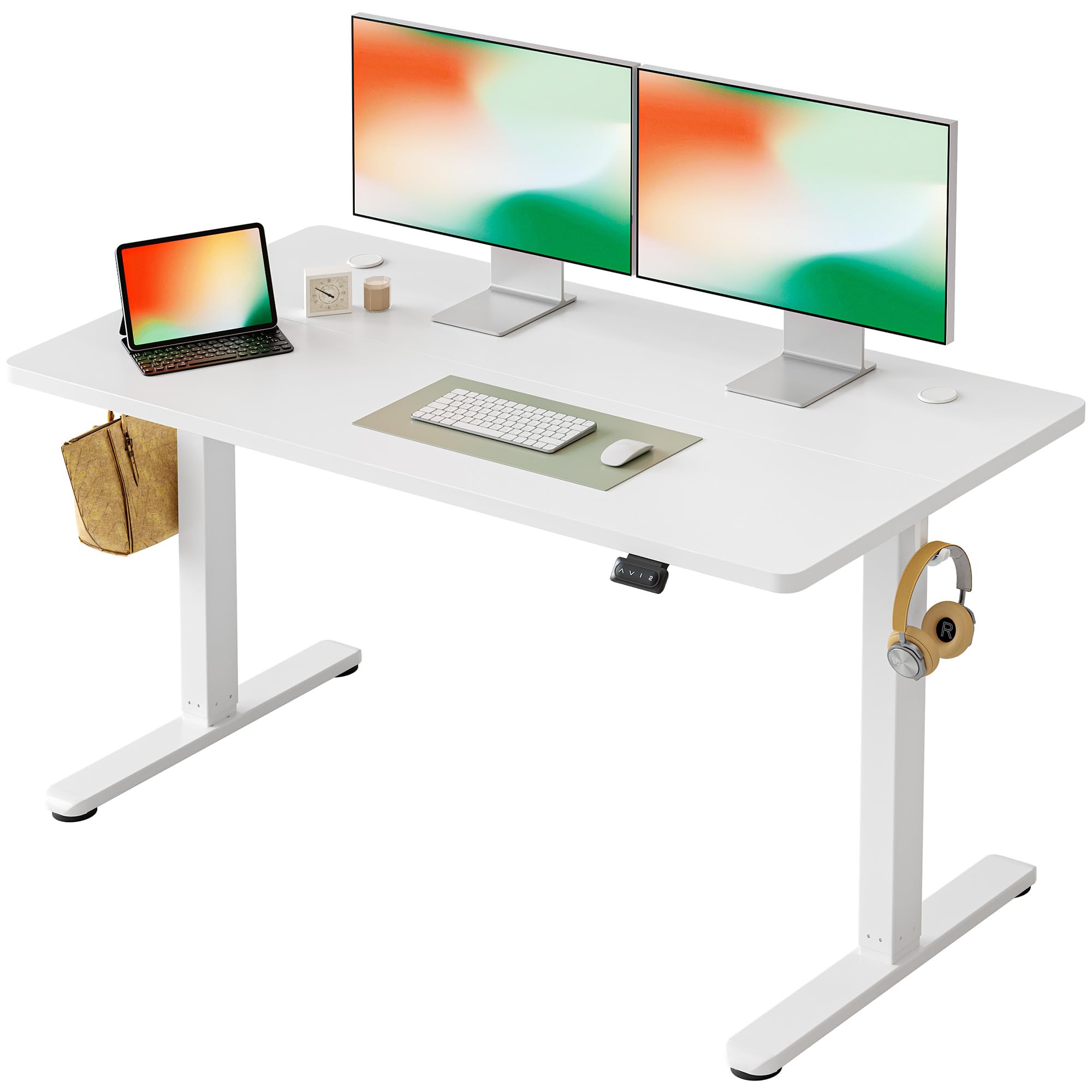 Amazon | Cubiker 昇降デスク 電動 昇降式デスク 幅140cm オフィス