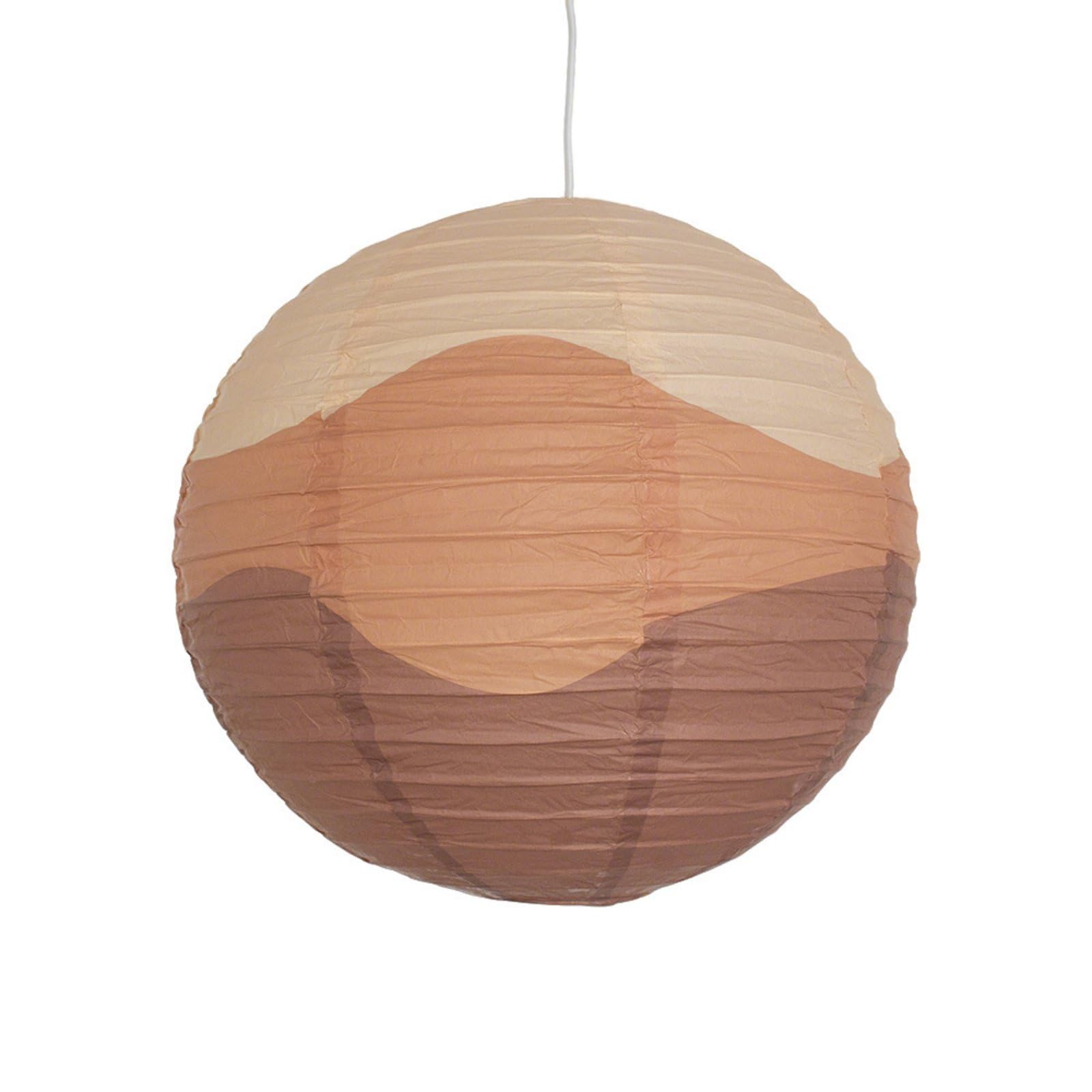 Round Paper Lantern Vintage Hanging Paper Lantern Soft Color Home Decor for Wedding, Party, Event, Brown-image-21