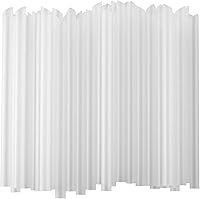 Vista 9 de ALINK 100 pajitas Boba de plástico negro, 0.472 in extra anchas desechables para té de burbujas, perlas popping – 8.5 pulgadas