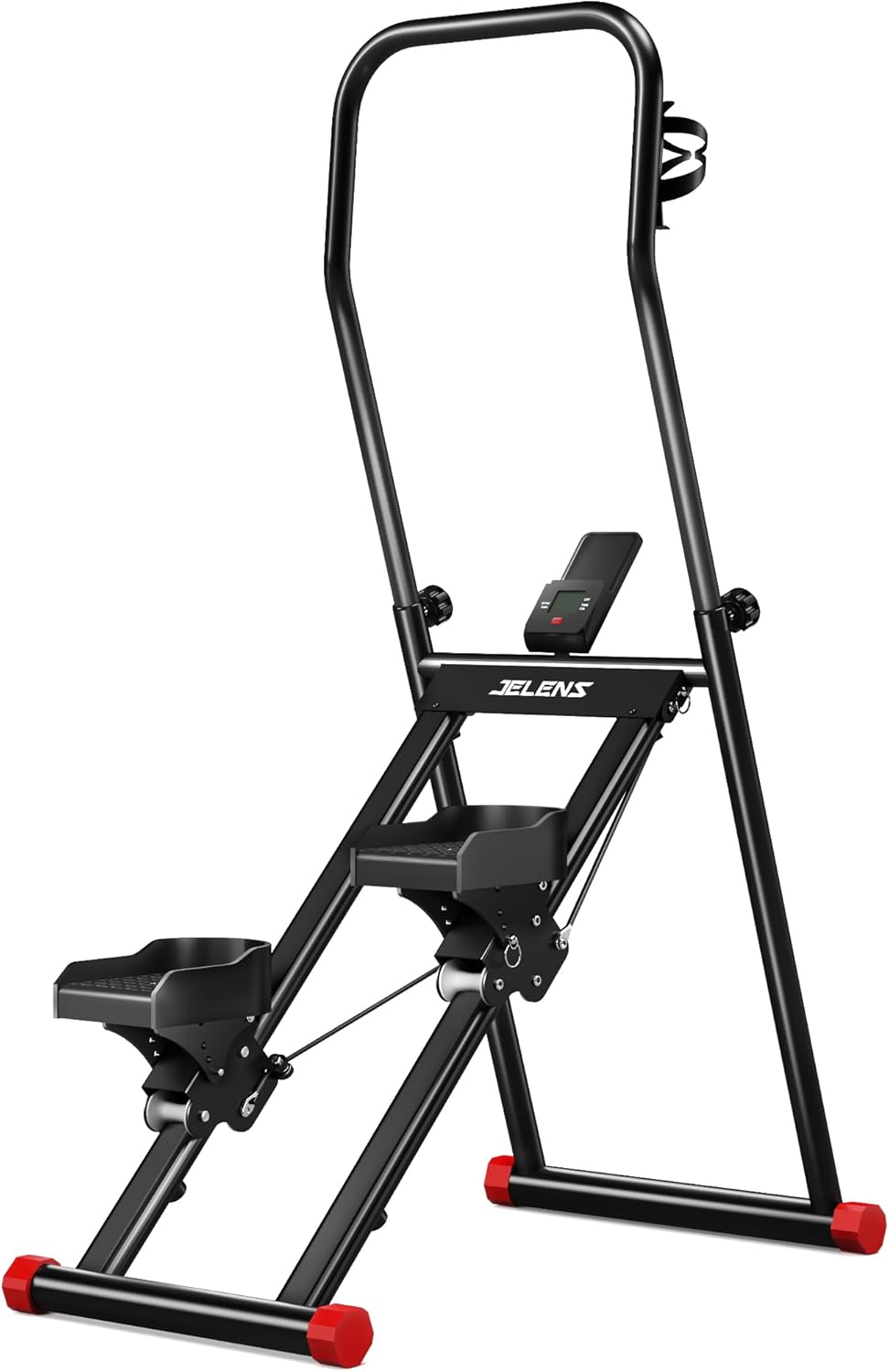 Stair Stepper for Home Gym Exercise, Compact Folding Cardio Exercise Climber for Full-Body Workout, Vertical Climber Machine, Extended Step Range (Black) Stair Stepper for Home Gym Exercise, Compact Folding Cardio Exercise Climber for Full-Body Workout, Vertical Climber Machine, Extended Step Range (Black)