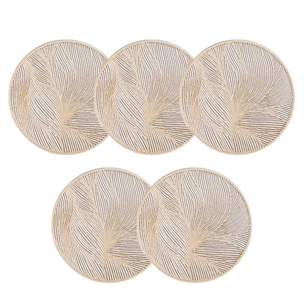 CTRLZS Round Coasters Heat- Coasters Non-Slip Protective Mat for Dining Table Kitchen Coffee Tea Hot Drink Coaster B