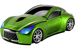 Cool Green Sport Car Shaped Cordless Wireless Mouse