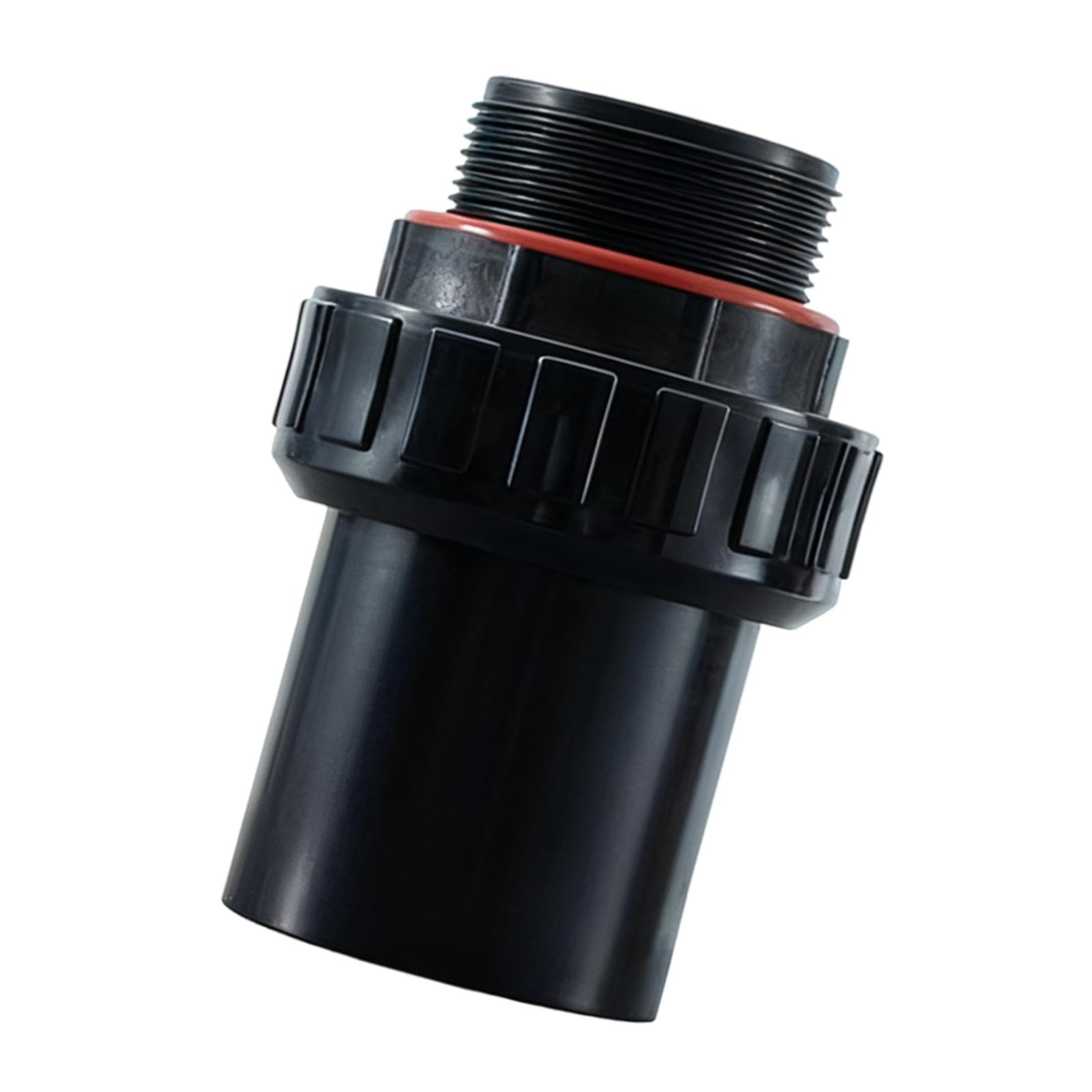 MagiDeal Connecteur de Pompe de Filtre à Sable de Piscine, connecteur de Tube Droit fileté pour réservoir de Sable d'entretien, pièces de plomberie pour, Black 1.5 Pouces