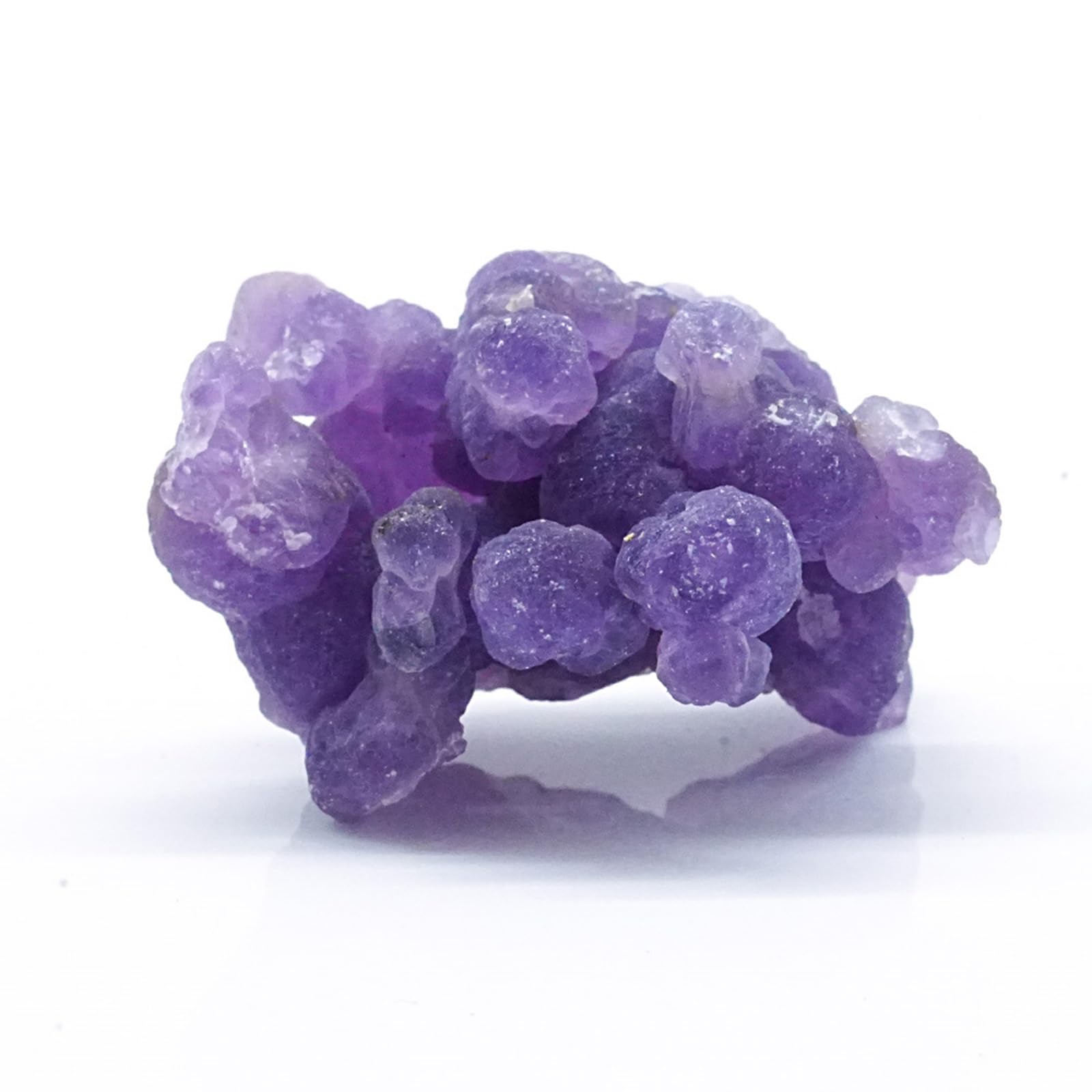 QWZTAEOZA Raw Crystals, Grape Agate Stones Rough Gemstones, and,Irregular Shape,100g,2~4cm