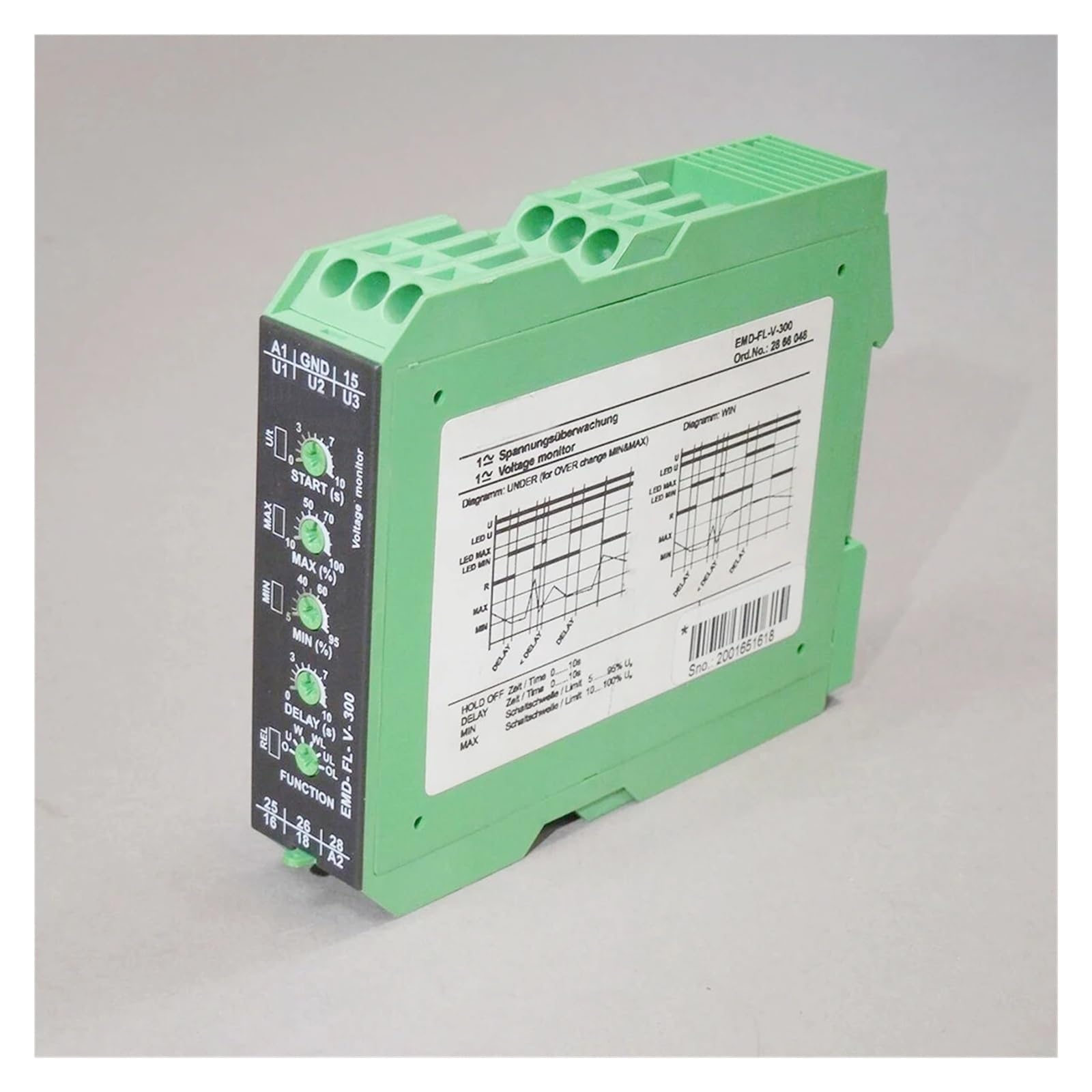 JFQOWCMP 2866048 EMD-FL-V-300 Voltage Monitor Relay