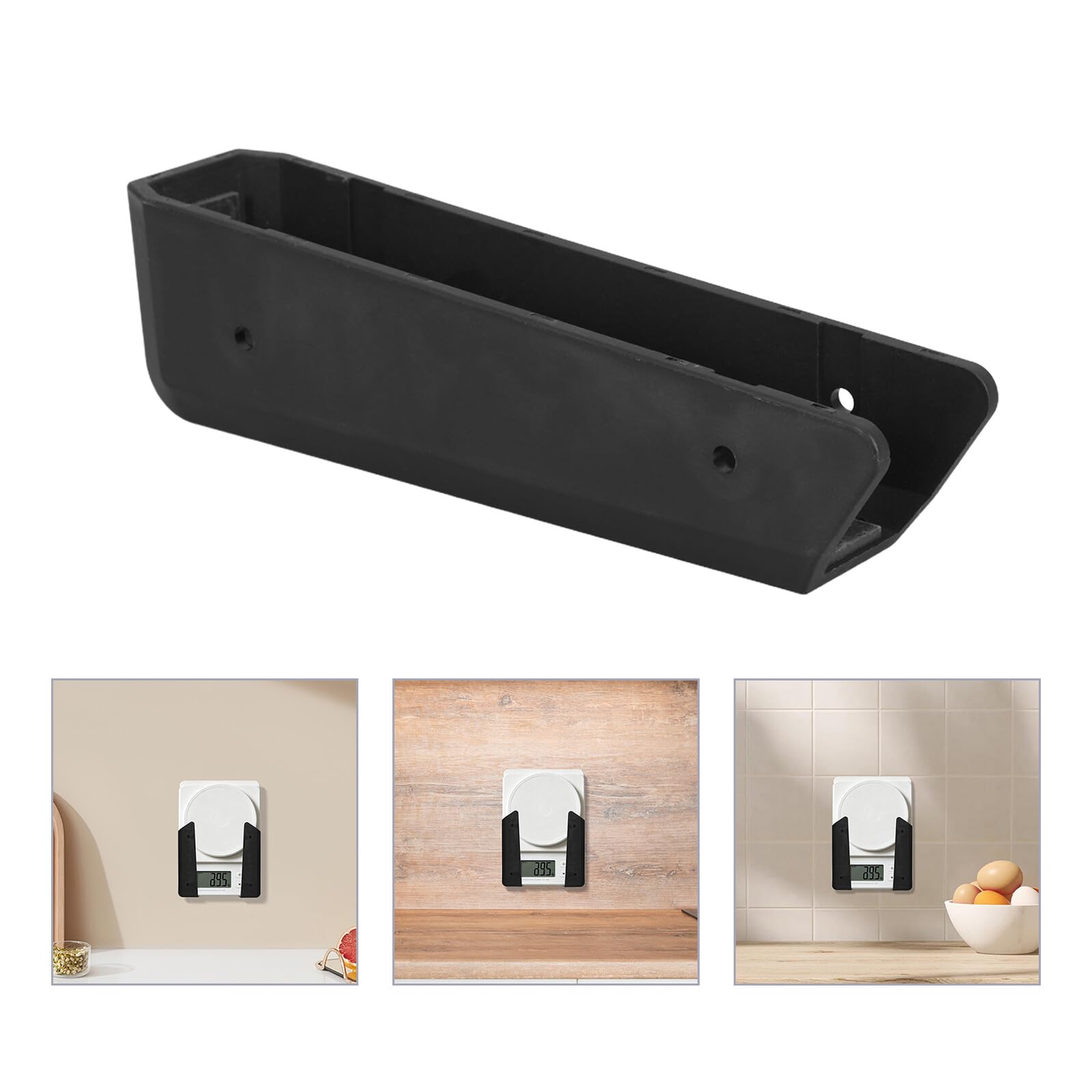 NUOBESTY Supporto Salvaspazio per Organizzazione Rapida e Sicura con Adesivo e Viti in Plastica Design Modulare per Bilancia da Cucina Digitale in Cucine Piccole e Dispense