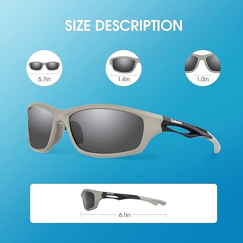 Miniatura 4 de Duduma Polarized Sports Sunglasses for Men Women Running Cycling Fishing Golf Driving Shades Sun Glasses Tr90