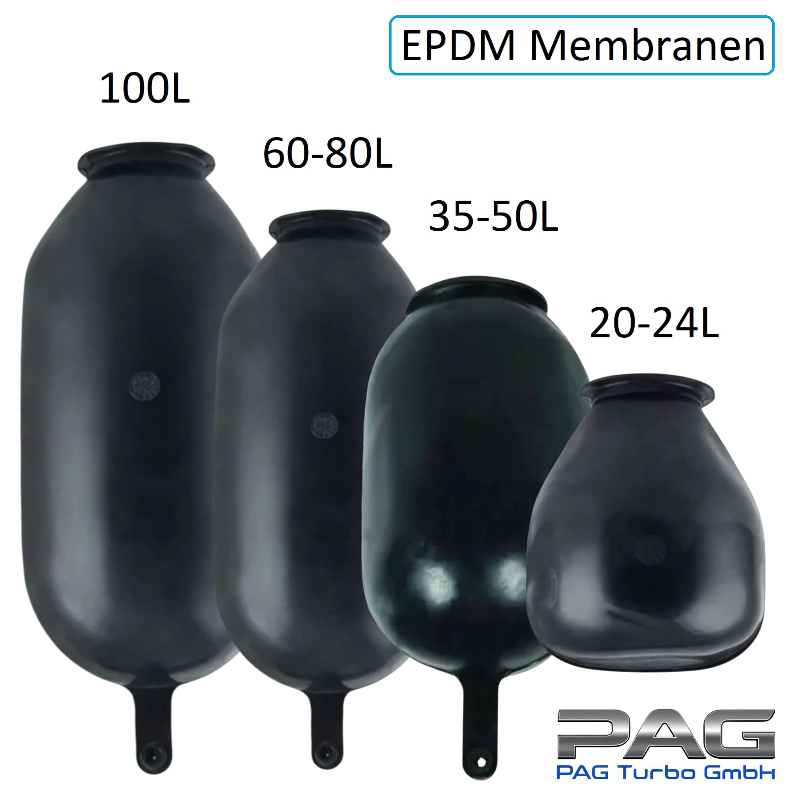 Ersatzteil EPDM Membrane Membran für Druckkessel, Ausdehnungsgefäß, Hauswasserwerk 20-24L, 35-50L, 80-100L (20-24L)