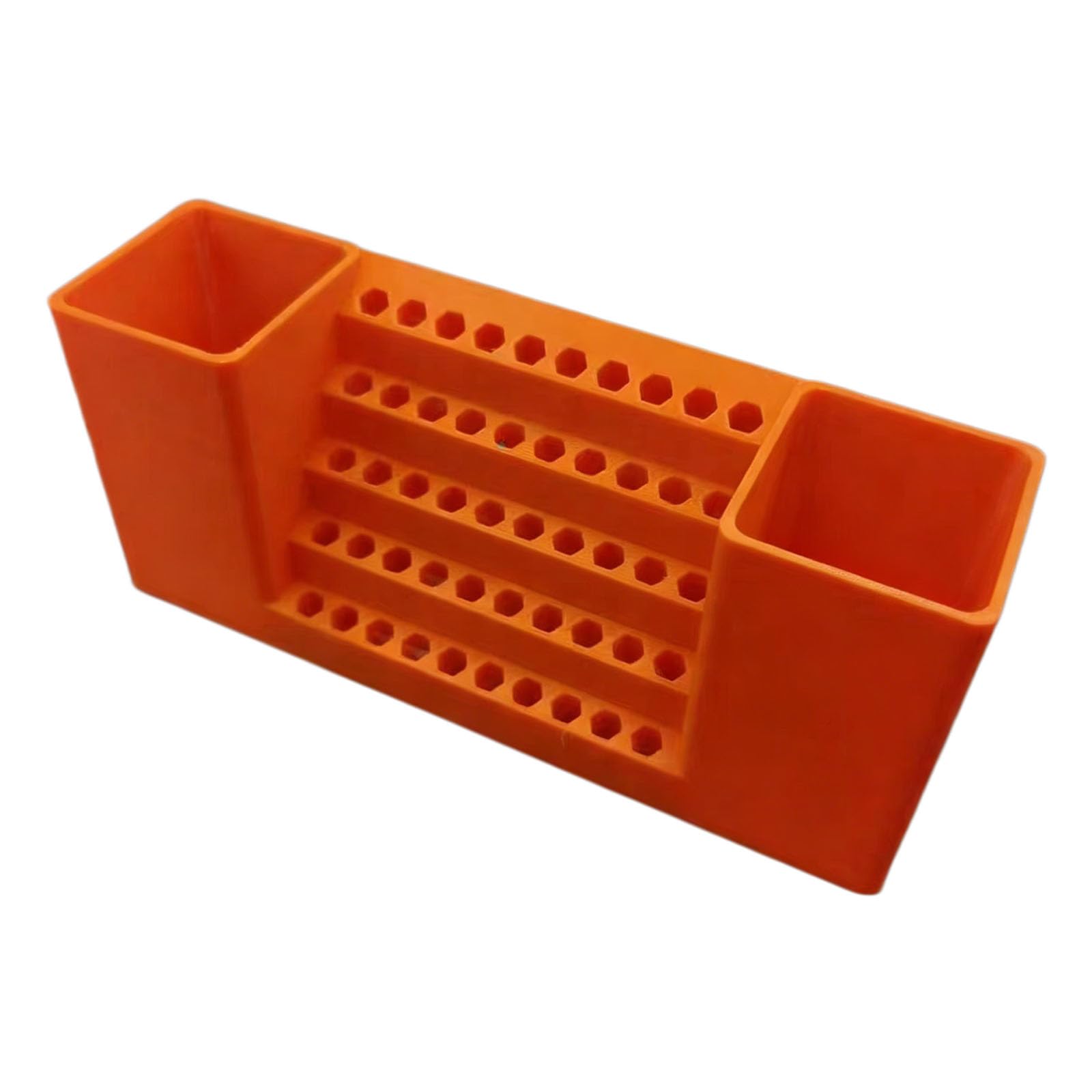 Hexes Bit Organizers Tool Box, 50 Hole Storage for Screwdriver and Driver Bits Storage Box for Screwdriver Bits