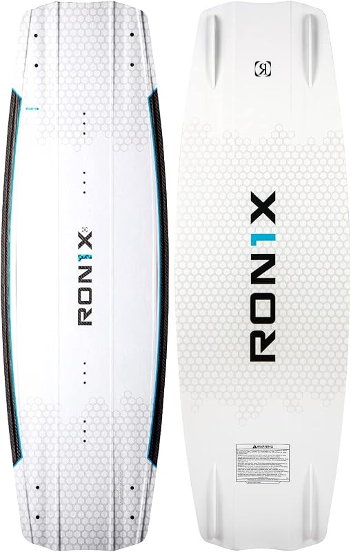 Ronix Wakeboard One - Núcleo fusionado Timebomb - Blanco / Carbono / Azul