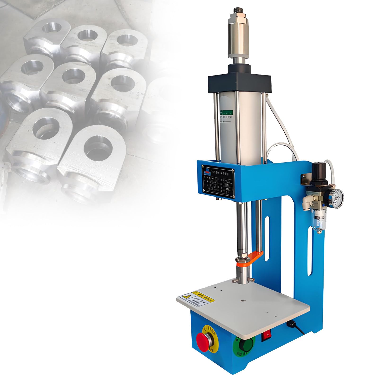 ZMJGLL Pneumatic Punch Press Machine,Adjustable Pressure Cylinder,Vertical Desktop Puncher,Working Pressure 0.4 to 0.8 MPa,for Industrial Applications
