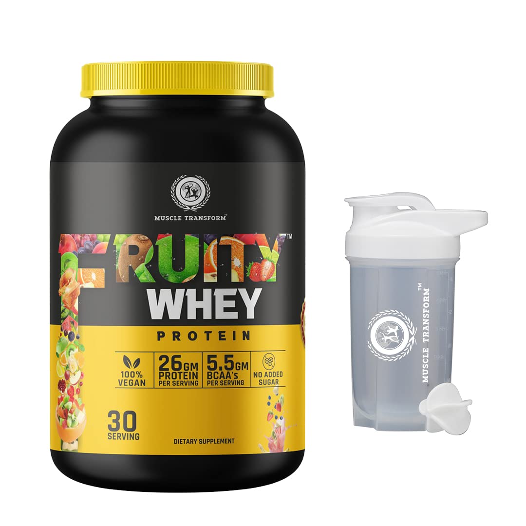 Buy Muscle Transform Fruity Whey Protein Isolate, 26g Protein, 5.5