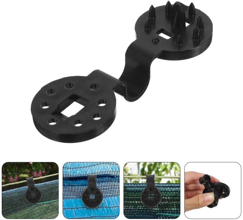 HANABASS 150pcs Shade Cloth Clips Sunshade Net Fixing Clips for Garden and Greenhouse Reusable Non- Design for Outdoor Activities and Easy Maintenance