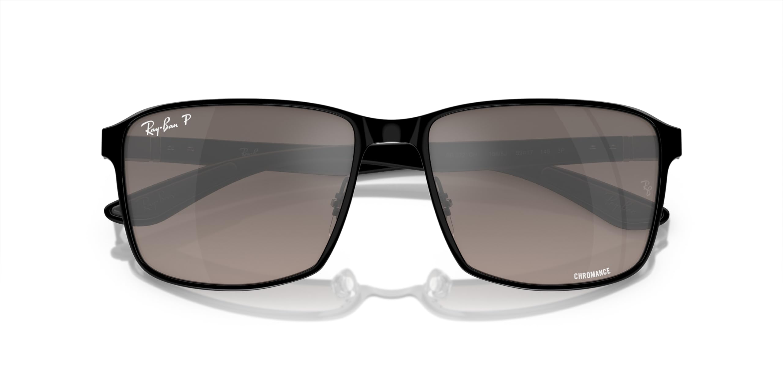 Ray-Ban Rb3721ch kwadratowe okulary przeciwsłoneczne chromance