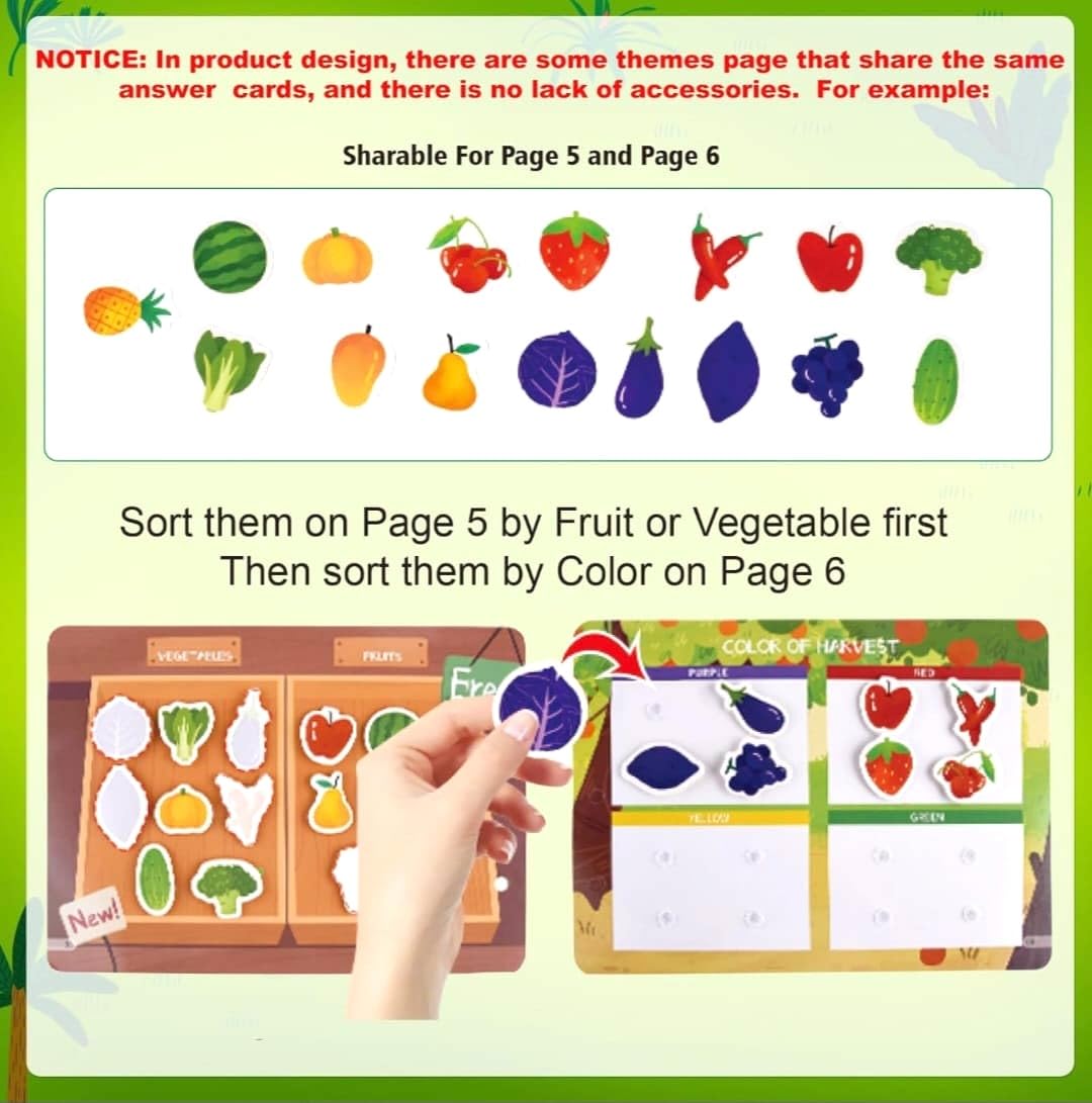 The Monti Club Montessori Toy Busy Book for Toddlers 3 4 5 6 Year Olds- Boys Girls Kids Sensory Toys (Farm Animals) - Image 4