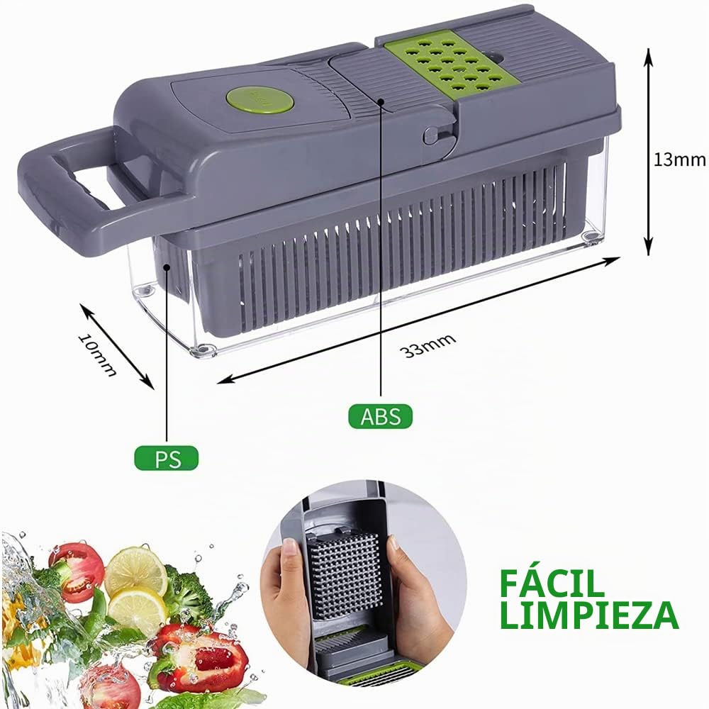 Picadora de cebollas 25 en 1 Multifuncional Artilugio de Cocina