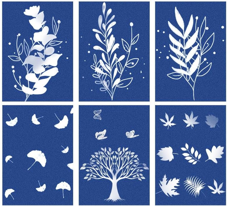 Miniatura 6 de 30 hojas de papel cianotipo, kit de papel de arte solar, papel de sol de alta sensibilidad, papel de dibujo solar, papel de impresión de naturaleza