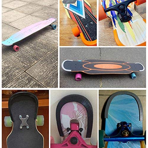 Protège-Chants De Planche Amagogo – Bords En Caoutchouc Résistant à L'Usure, Installation Sans Outils, Pour Skateboard Et Longboard