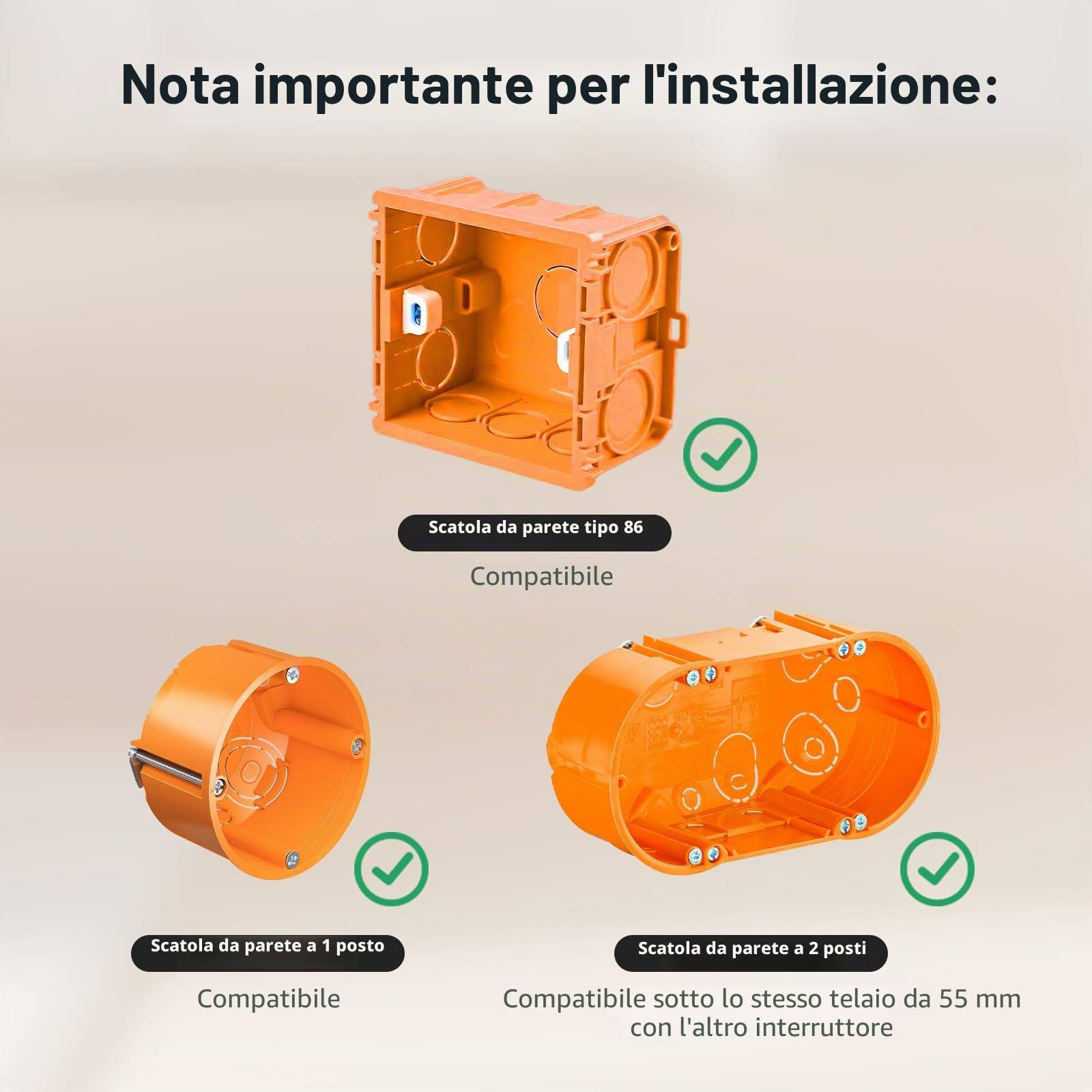 Aqara Interruttore Intelligente H2 EU (2-in-1 Neutro, 4 Moduli 2 Canali), Protocollo Thread/Zigbee, Compatibile con Apple Home, Alexa e Home Assistant, Matter over Thread | Interruttore da parete intelligente, supporta Apple Home, Alexa, Google Home e Hom