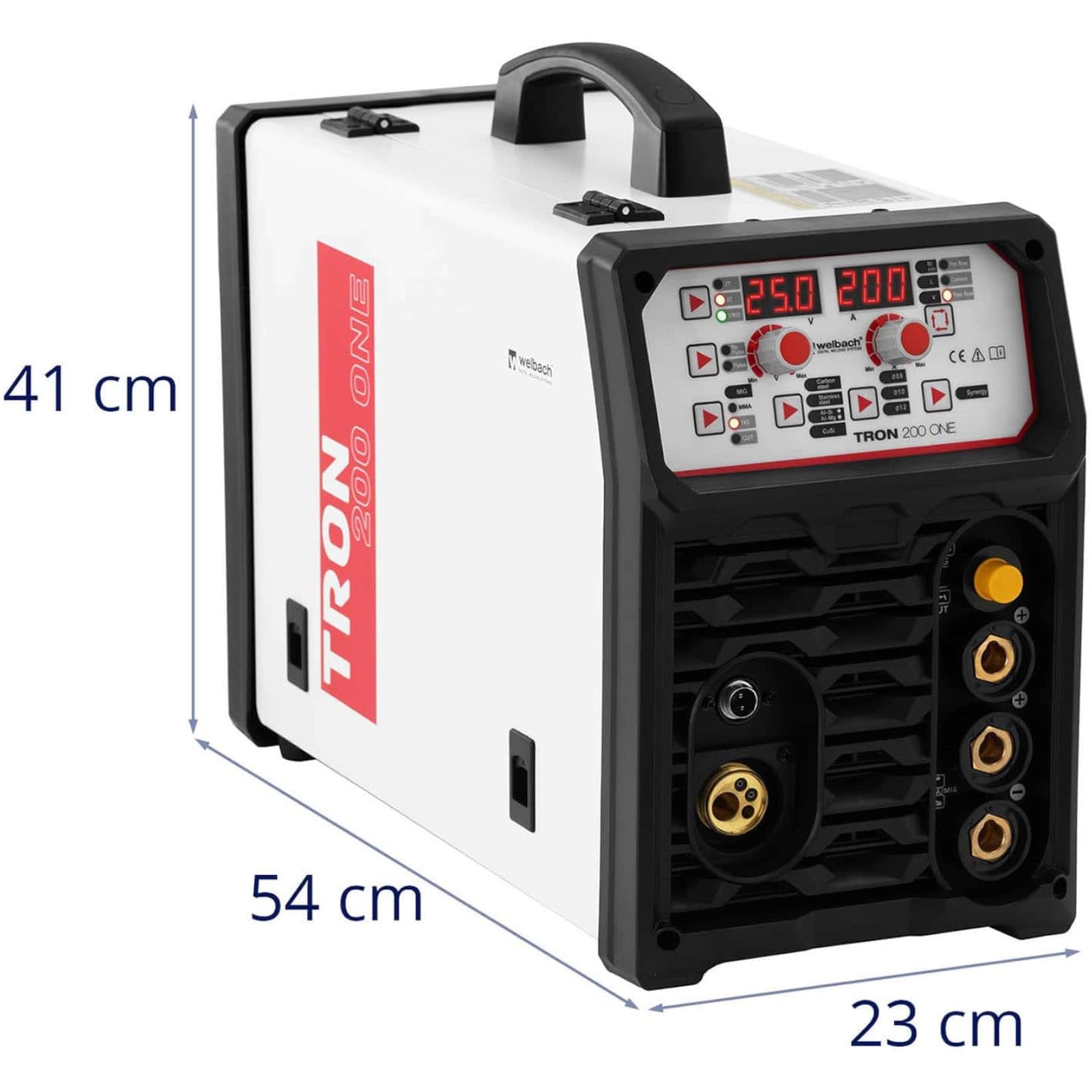 TRON 200 ONE - Soldadora combinada WIG 200 A Cut 50 A MIG/MAG 200 A Multisoldadura MIG MAG TIG
