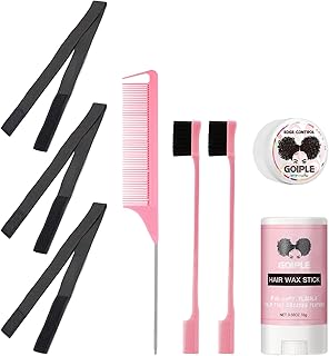 Goiple 3PCS Elastic Bands for Wig Edges - Elastic Band for Lace Frontal Melt Wig Melt Band for Lace Front Laying Edges - Adjustable Wig Band for Edges Wig Install Accessories (Black)