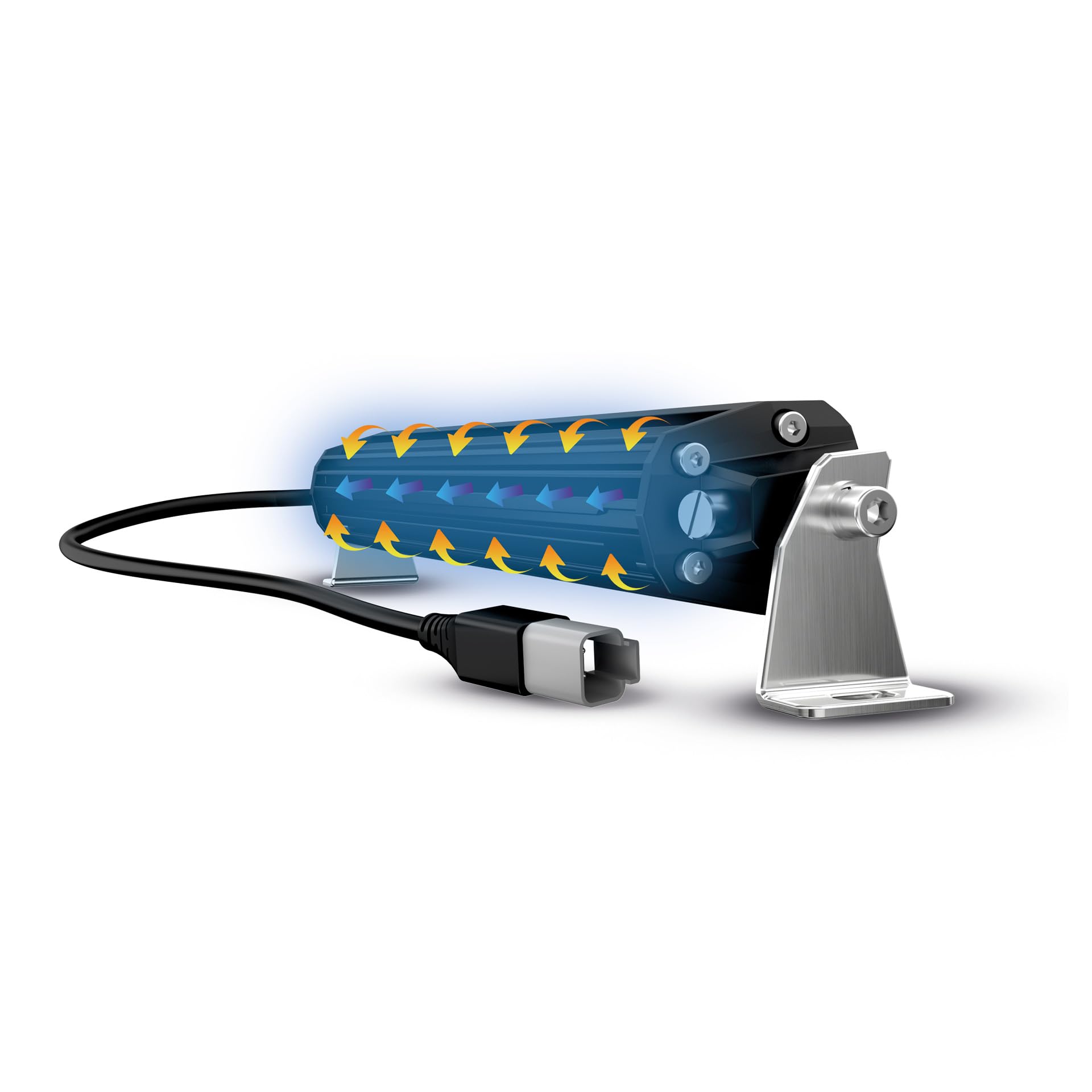 Philips Ultinon Drive 5004L LED-Zusatzscheinwerfer für Fernlichtfunktion, 30'' single-row LED-Lightbar, 12V/24V, 3.200 Lumen, bis zu +458 m Lichtstrahllänge, Straßenzulassung