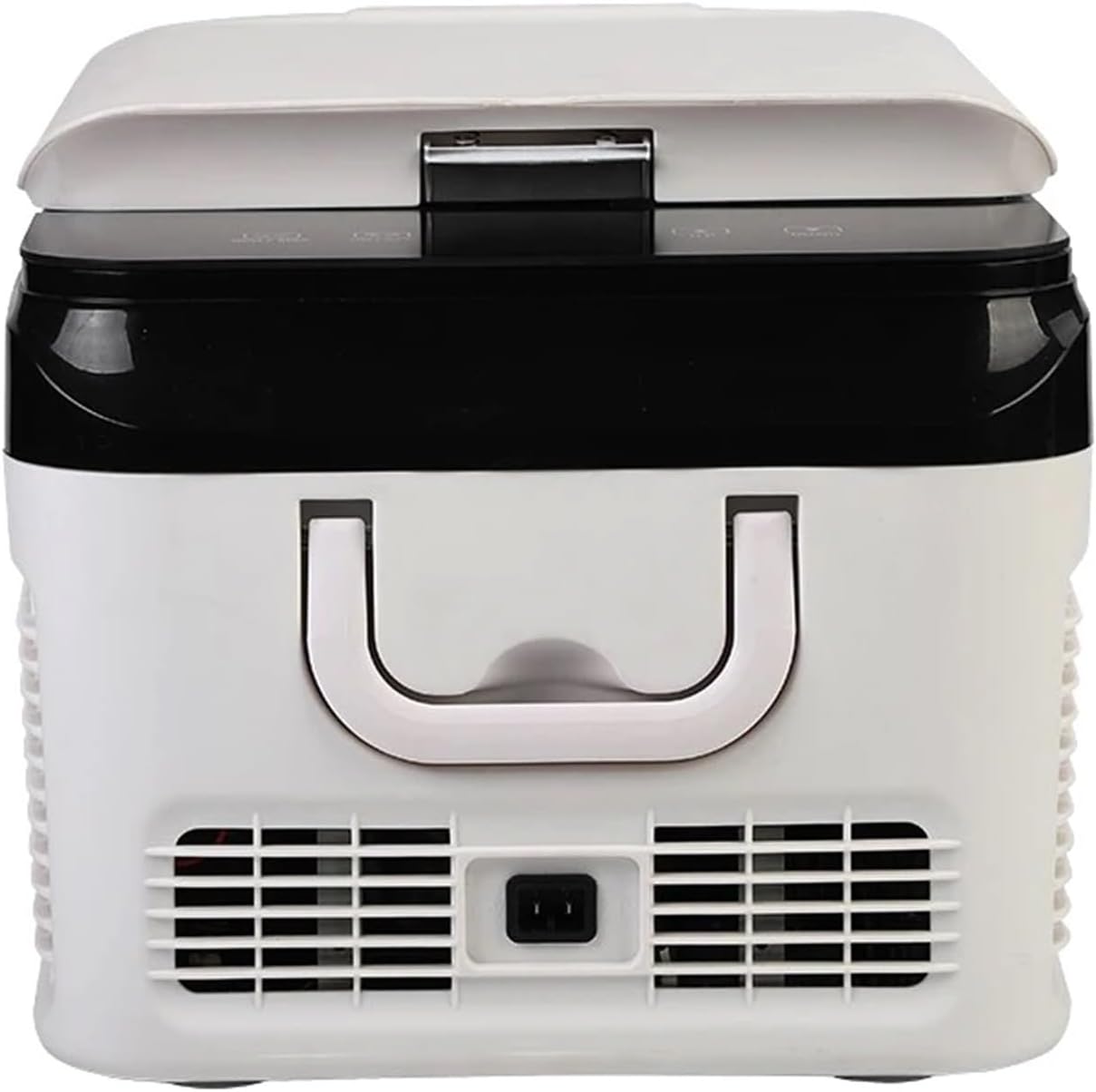 Portable Car Refrigerator 12V Refrigerator Automobile Camping Fridge Freezer Mini Electric Car Fridge(White Black)